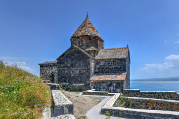 Fototapeta premium Sevanavank Church - Sevan, Armenia.