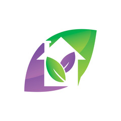 Leaf Logo Design Vector Template Set