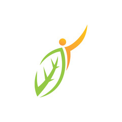 Leaf Logo Design Vector Template Set