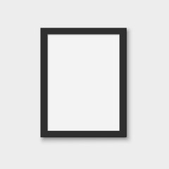 Mock up blank picture frame for photographs.