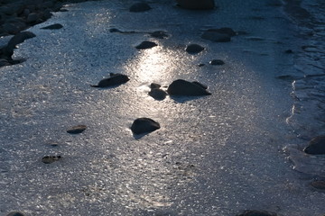 Icy river