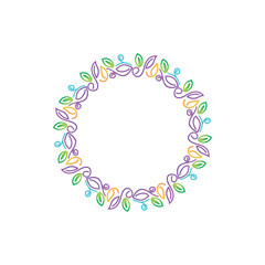 Leaf Logo Design Vector Template Set