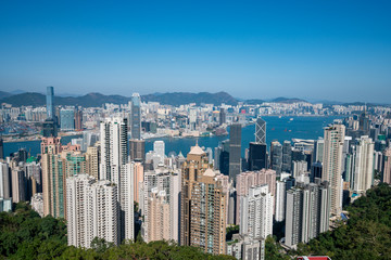 Obraz premium hong kong skyline