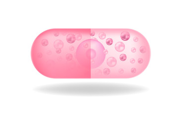 collagen capsule vector , collagen icon and logo	