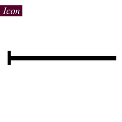 Horizontal Black Line icon on white background. vector illustration. eps10