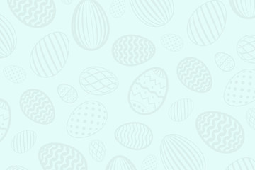 Easter egg pattern. Color holiday eggs texture on pastel background. Simple abstract decorative template Happy Easter celebration. Stylized cute ornament for graphic greeting card. Vector illustration