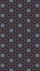 Ornate geometric pattern and abstract colored background