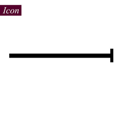 Horizontal Black Line icon on white background. vector illustration. eps10