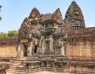 Naklejka premium First enclosure wall gopuram (entrance) of Banteay Samre temple, Cambodia
