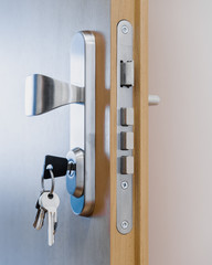 Security lock with keys