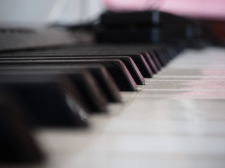 black and white keys