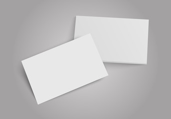 Business cards stack. Template for branding identity. Flat Design Vector Illustration EPS10