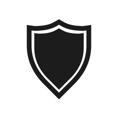 Shield, guard isolated on white background. Security, data protection concept. Vector flat design