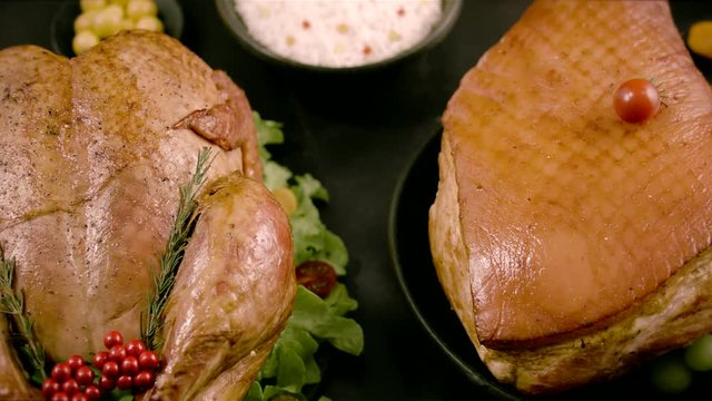 Turkey and Pork Leg for Holidays