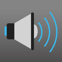 Speaker icon vector, Volume icon, Loudspeaker icon vector, megaphone icon