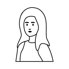 beautiful and young woman character