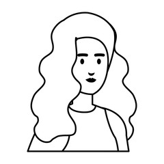 beautiful and young woman character