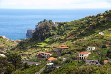 Landschaft bei Porto da Cruz auf Madeira
