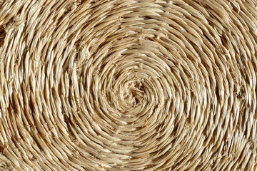 Braune runde Bastunterlage