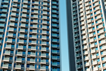Fototapeta premium Residential buildings in Hong Kong