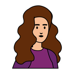 beautiful and young woman character