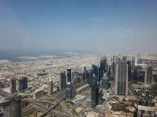 Fototapeta na wymiar View from Burj Khalifa