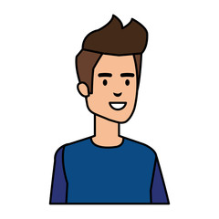 young and casual man character