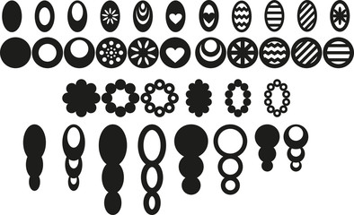 Teardrop Earrings, Earrings Template, Laser Cut Pendant, Faux Leather Bijouterie Design, Leather Earring