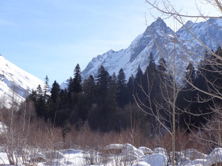 winter in the mountains