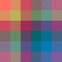 Plaid or tartan vector is background or texture in many color