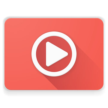 Play Button Material Design illustration