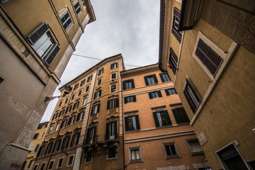 Rome, Italy - November 2018: History center Streets of Rome