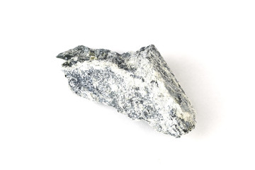 Mineral asbestos macro photography. Isolated Asbestos fibers in rock close-up. Isolated. Harmful,...