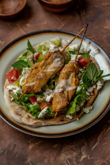 Hähnchen Shawarma Naan Brot