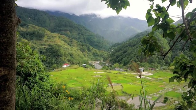 Philippine Islands. Bayo Mountain Village on Luzon Island.