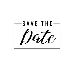 Save The Date Typography Template