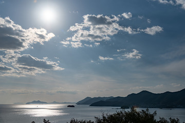 Landscape of Sensui-jima Island in Tomonoura of Fukuyama City, Seto Inland Sea