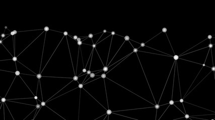 Connectivity illustration idea, geometric random vector layout