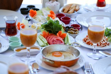traditional turkish breakfast.