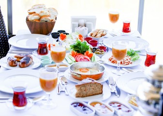 traditional turkish breakfast.