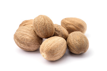 nutmeg isolated on white background