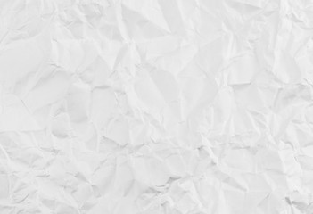 Obraz premium white crumpled paper texture background.