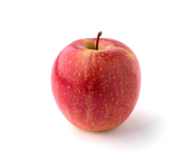 red apple on a white background