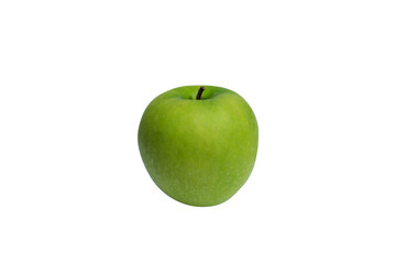 Green Apple Isolated on White Background in Full Depth of Field with Clipping Path.