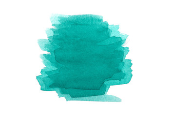 Green abstract background in watercolor © nata777_7