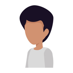 young and casual man character