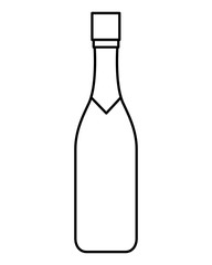 wine bottle isolated icon