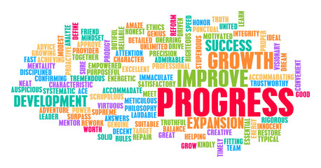 Progress Word Cloud Concept