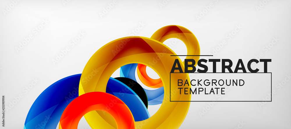 Poster Vector circles abstract background