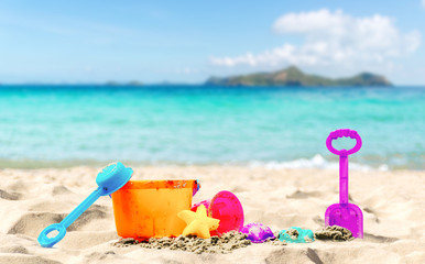 Beach and sea of holiday relax summer